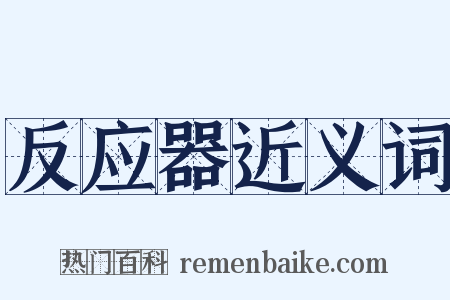 反应器近义词是什么意思的图片